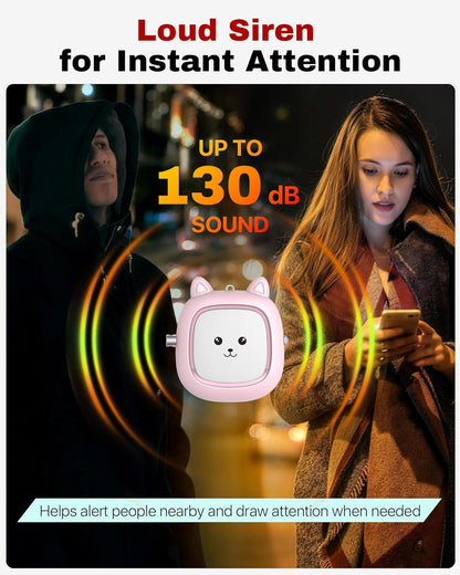 Safe Sound Personal Alarm,  3 Pack 130 Db Loud Siren Song Emergency Self-Defense Security Alarm Keychain with LED Light, Personal Sound Safety Siren for Women, Men, Children, Elderly
