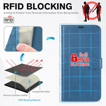 Case for Iphone 13 Wallet Case 5G, RFID Blocking Card Slot Holder [TPU Interior Protective Case], Magnetic Folio PU Leather Stand Flip Cover Compatible with Iphone 13 6.1" 2021, Lake Blue